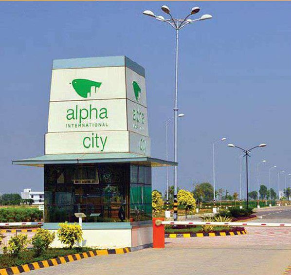 Entrance gate of Alpha International City, Fatehabad